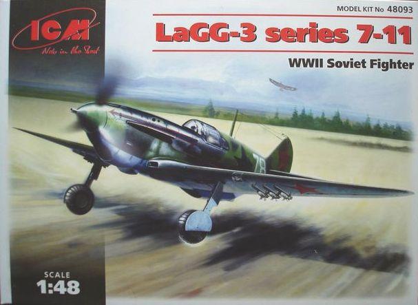 Пластикова модель 1/48 ICM 48093 радянський винищувач ЛАГ-3 серія 7-11, фото 1