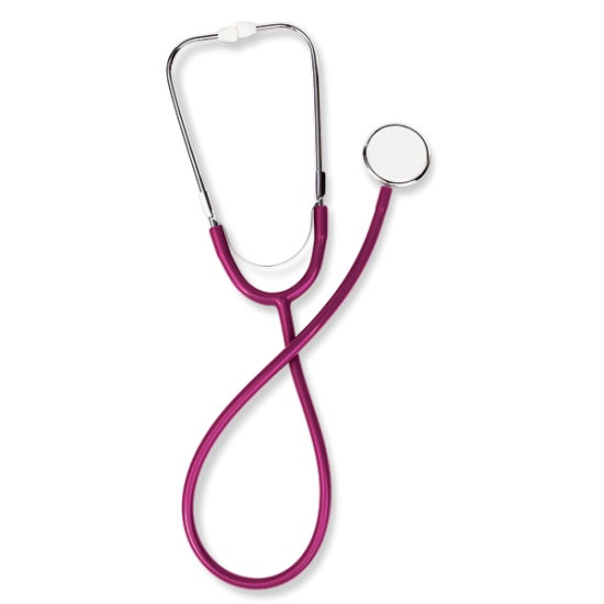 Стетоскоп із односторонньою головкою (бордовий) B.Well WS-1, фото 1