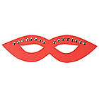 Маска для очей з заклепками чорна з штучної шкіри для інтимних ігор та покращення відчуттів