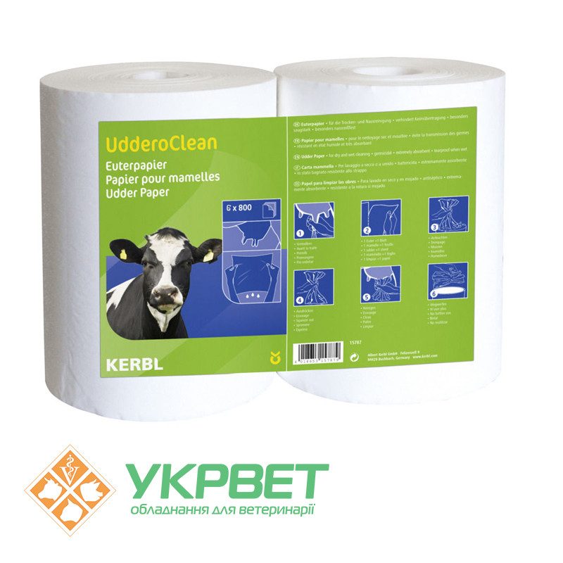 Папір для очищення вимені Uddero Clean 6x800