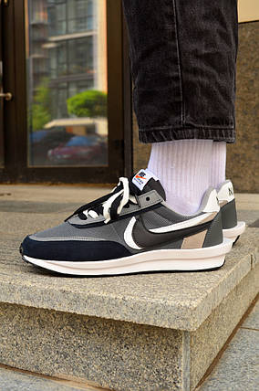 Чоловічі кросівки Nike SACAI Grey Найк Сакаї Grey 46, фото 2