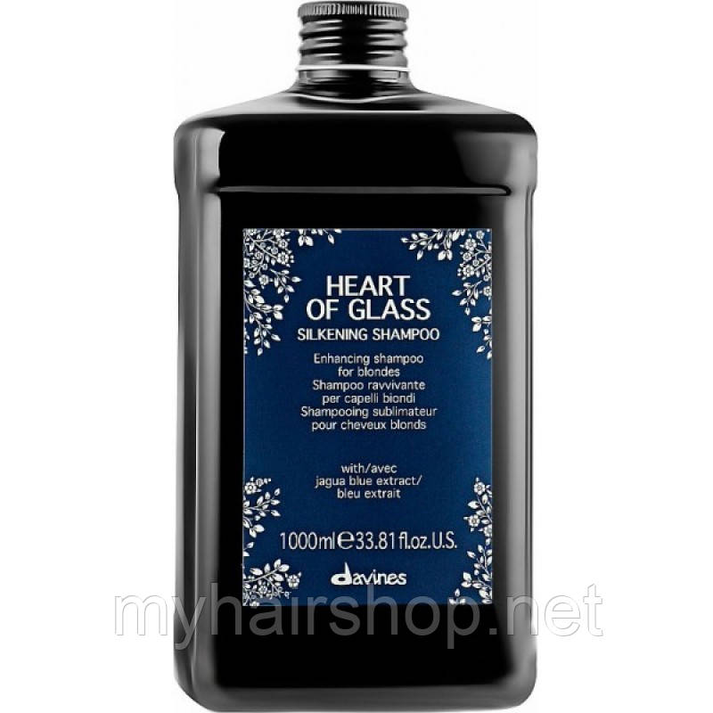 Шампунь, що підтримує колір, для блонду Davines Heart Of Glass Silkening Shampoo 1000 мл