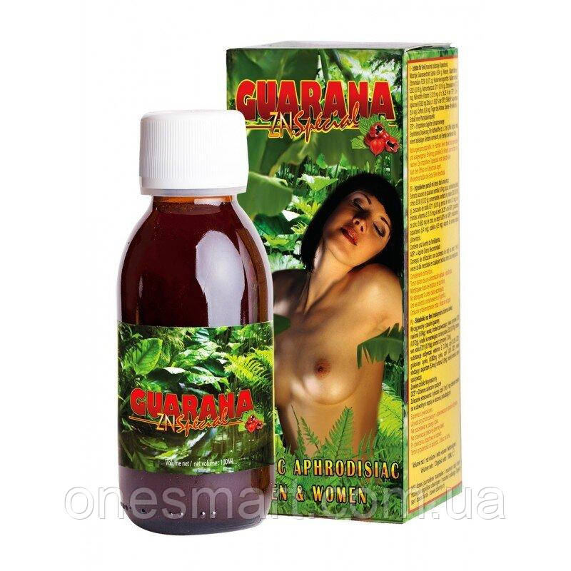Возбуждаючі краплі Guarana ZN Special 100 мл для жінок стимулятор сексуальної активності з кофеїном, фото 1