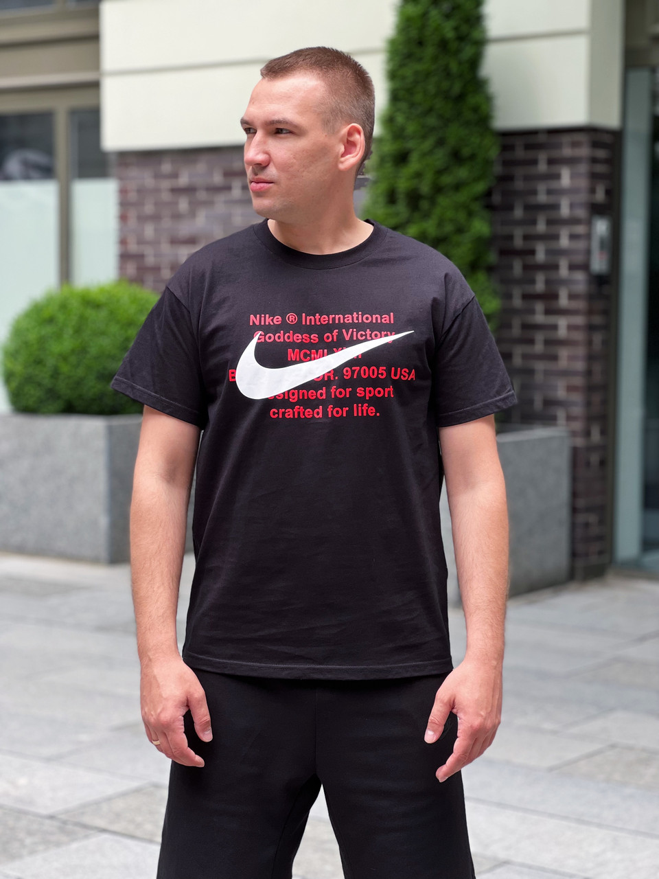 Футболка чоловічий Nike M NSW Swosh Tee SS / DB4827-010 (Розмер:2XL)
