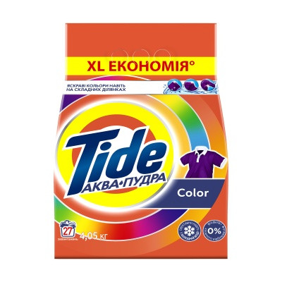 /Порошок пральний авт TIDE 405кг АкваПудра Color