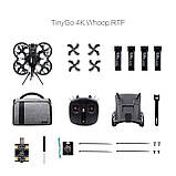 Квадрокоптер GEPRC TinyGO 4K FPV Whoop RTF - комплект дрон з БК моторами, FPV окулярами, пультом, фото 8