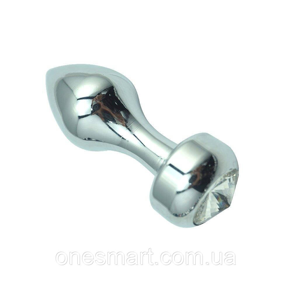 Анальна пробка з кристалом для інтимних ігор стильний аксесуар для задоволення, фото 1