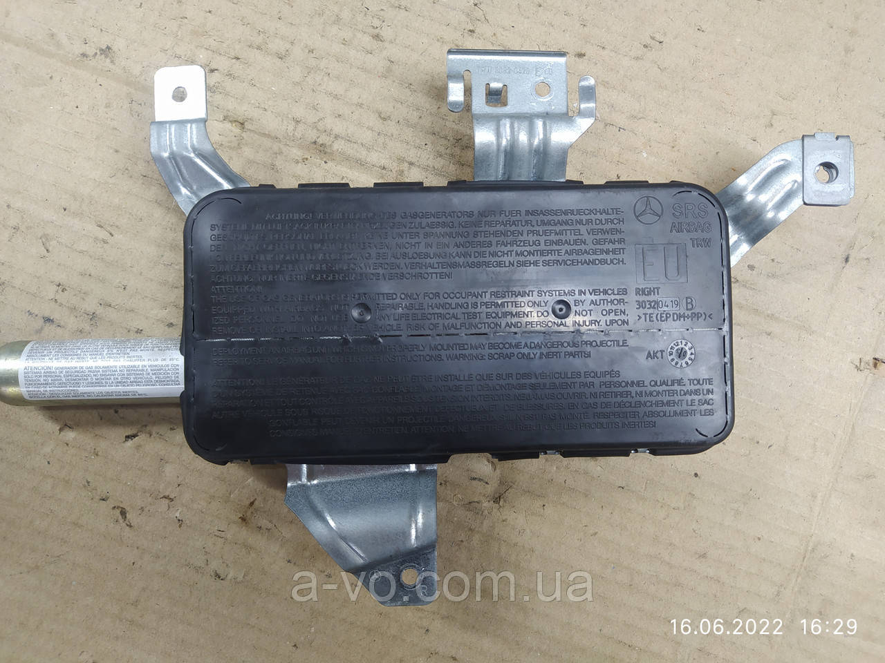 Подушка Air Bag передніх правих дверей Mercedes c-cklass w203 a2038602605, фото 1