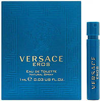 Оригинал Пробник Versace Eros 1 мл виала ( Версаче эрос ) туалетная вода