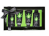 Набір для ванни та душу CBD Luxe з зеленим чаєм та конопляним маслом для догляду за шкірою 4 предмети, фото 6