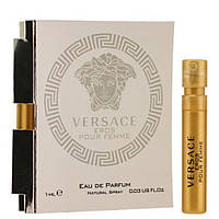 Оригинал Пробник Versace Eros Pour Femme 1 мл виала ( Версаче эрос пур фем ) парфюмированная вода