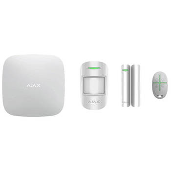 AJAX StarterKit 2 білий  (White) Стартовий комплект системи безпеки