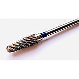 НАСАДКА НА ФРЕЗЕР ТВЕРДОСПЛАВНА ХРЕСТОПОДІБНА НАСІЧКА СЕРЕДНЯ - СИНІЙ ОБІДОК, фото 2