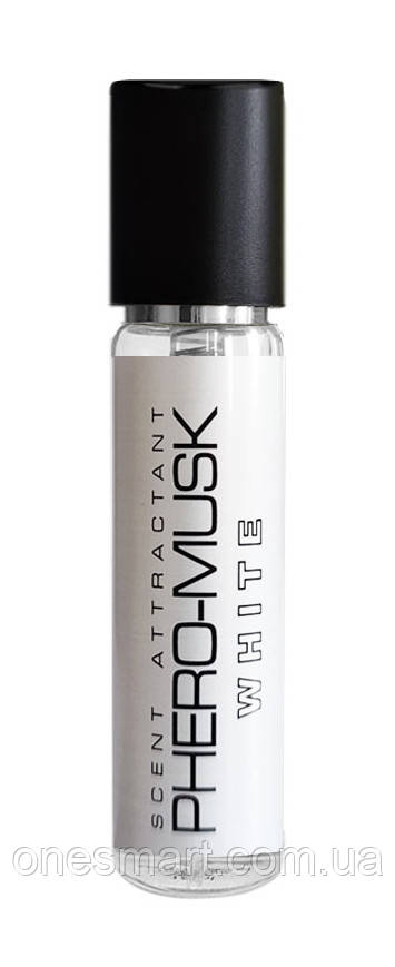 Духи з феромонами PHERO-MUSK WHITE 15 мл для чоловіків мужественний аромат для залучення жінок, фото 1