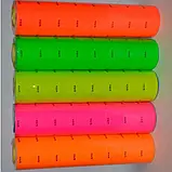 Цінник кольоровий самоклеючий з написом "ціна" 35Х25мм 800шт в упаковці. Колір зелений, фото 2