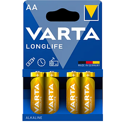 Батарейки лужні VARTA LR6/AA 4106 EXTRA LongLife 4шт