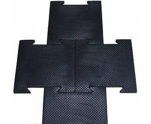 Плитка травмобезпечна гумова ластівчин хвіст 50х50х2 см