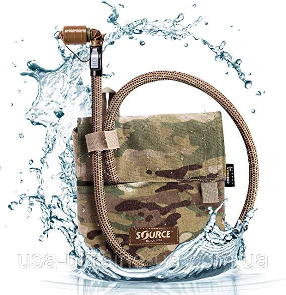 Гідратор SOURCE 1 літр з підсумком на моллi, колір мультикам, койот, чорний, фото 1