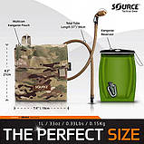 Гідратор SOURCE 1 літр з підсумком на моллi, колір мультикам, койот, чорний, фото 4