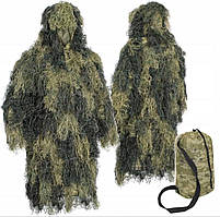 Маскалат Mil-Tec Ghillie Parka Woodland Sniper Маскувальний халат (Камуфляж)