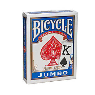 Карти гральні | Bicycle Jumbo Index (синя), фото 1