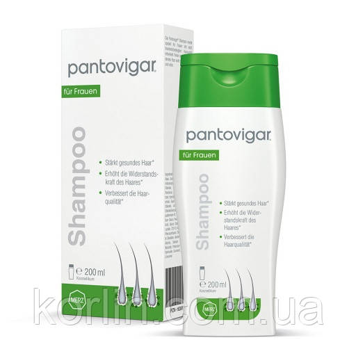 Pantovigar Shampoo Вітамінний Шампунь Проти випадіння Волос Пантовігар Німеччина 200 мл., фото 1