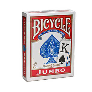 Гральні карти | Bicycle Jumbo Index (червона), фото 1