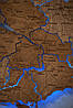 Дерев'яна карта України CraftBoxUA з підсвічуванням на акрилі 172x115 см, фото 9