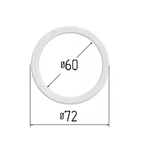 Протекторне термокільце для натяжних стель - діаметр 60 мм (зовнішній 71,6 мм)