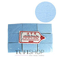 Безворсовые салфетки YRE тканевые голубые 4х6 1000 шт (С23039)