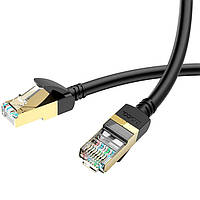 Сетевой кабель для интернета HOCO US02 Level |3 м/RJ45/1Gbps=125MB/s| Черный