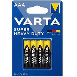 Батарейки cольові VARTA R3/AAA 2003 SUPER Heavy Duty 4шт
