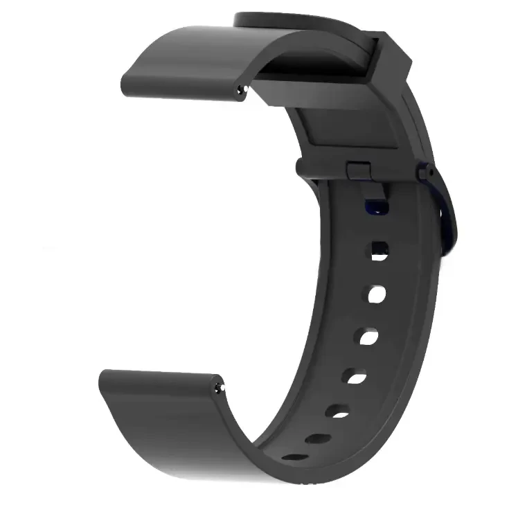 Силіконовий ремінець для Xiaomi Amazfit Bip / Lite / 20 мм Чорний 2019P