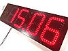 Годинник термометр світлодіодний червоний 900х300. Супер яскравість 4500мКд!, фото 4