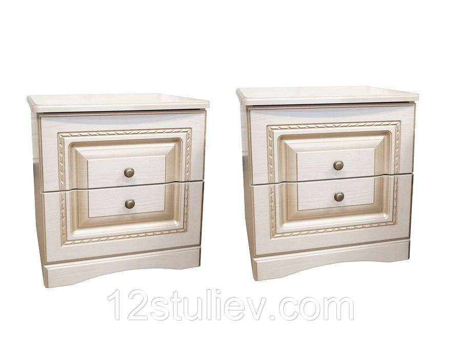Тумби приліжкові 2 шт. Ніколь Патина Світ Меблів, фото 1