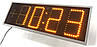 Годинник термометр світлодіодний жовтий з зображенням дати і місяця. Цифра 150мм., фото 8