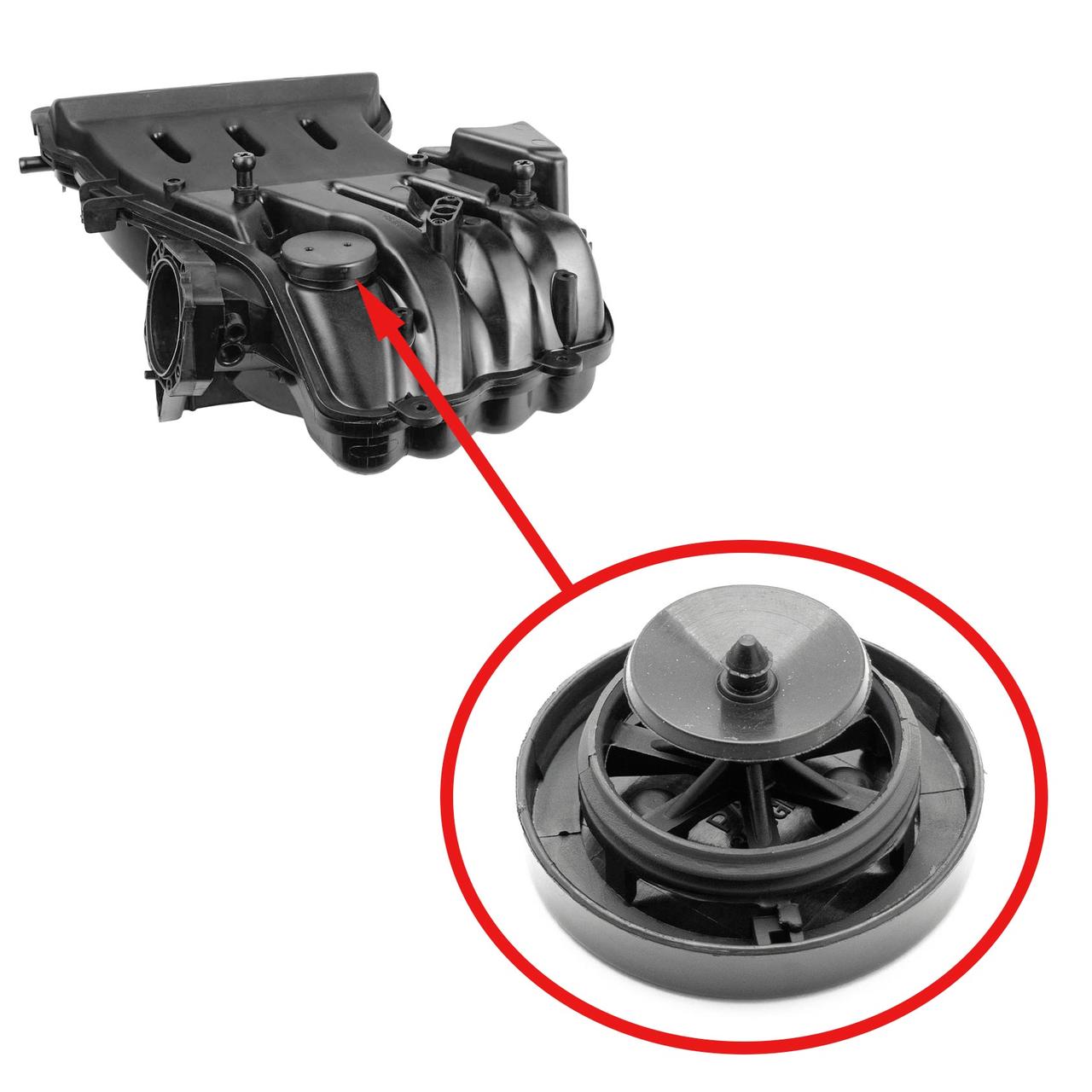 Ремкомплект клапана вентиляції (блоку клапанів) VAG 06A198205A