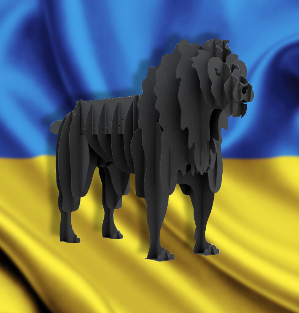 Мангал розкладний Лев Цар, мангали у вигляді тварин, Декоративний розбірний мангал