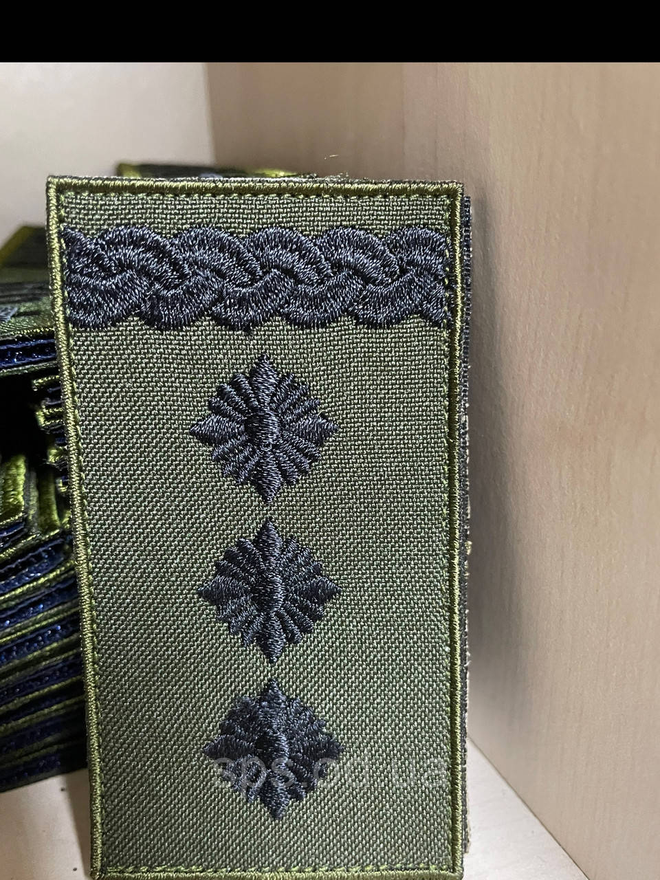 №7 Погон Полковник олива 10*5 см