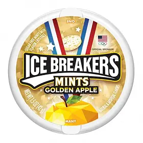 Льодяники Ice Breakers Golden Apple Sugar Free 42g