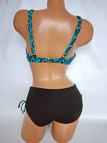 ОПТ Купальник з м'якою чашкою, з'ємний поролон Z.Five 55629 бірюзовий 42-50 на 46 48 50 52 54 розмір, фото 4