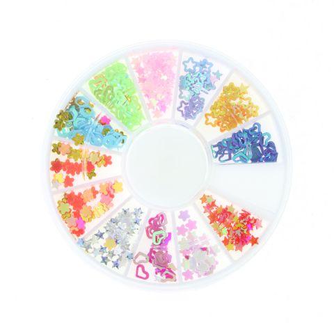 Стрази для нігтів Global Fashion різних розмірів, форм і кольорів, фото 1