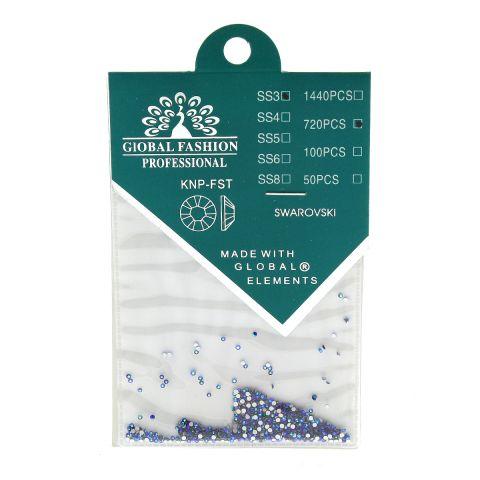 Камені Global Fashion кристал Сваровскі SS3 сині 720 шт. 044, фото 1