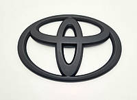 Эмблема решетки радиатора и крышки багажника Toyota 130мм*90мм чёрная