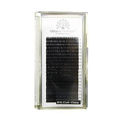 Набір стрічкових вій Global Fashion мікс D 0.12 (білі)