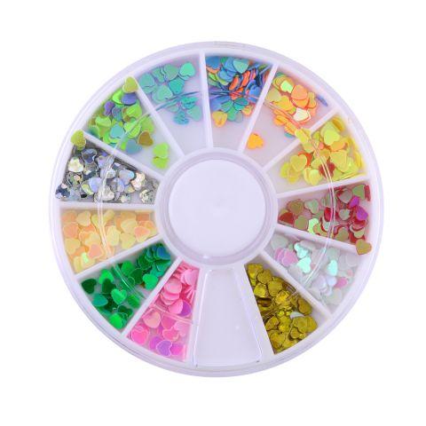 Декор для нігтів Global Fashion, серця, карусель, фото 1