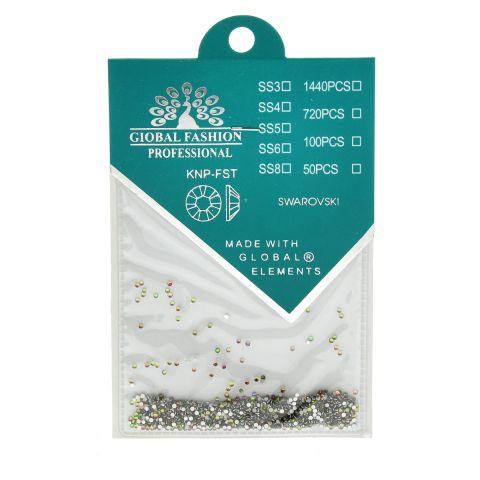 Камені Global Fashion кристал Сваровскі — зелений відлив SS3, 1440 шт. 032, фото 1