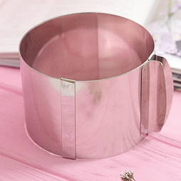 Кільце кондитерське розсувне від 12 до 20 см. (висота 8 см.)