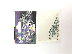 Стрази для нігтів Global Fashion, Nail Art Decoration, light blue green
