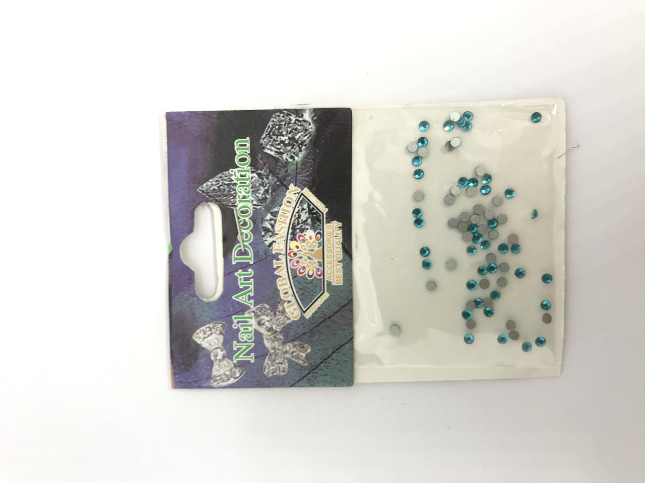 Стрази для нігтів Global Fashion, Nail Art Decoration, bleu green, фото 1